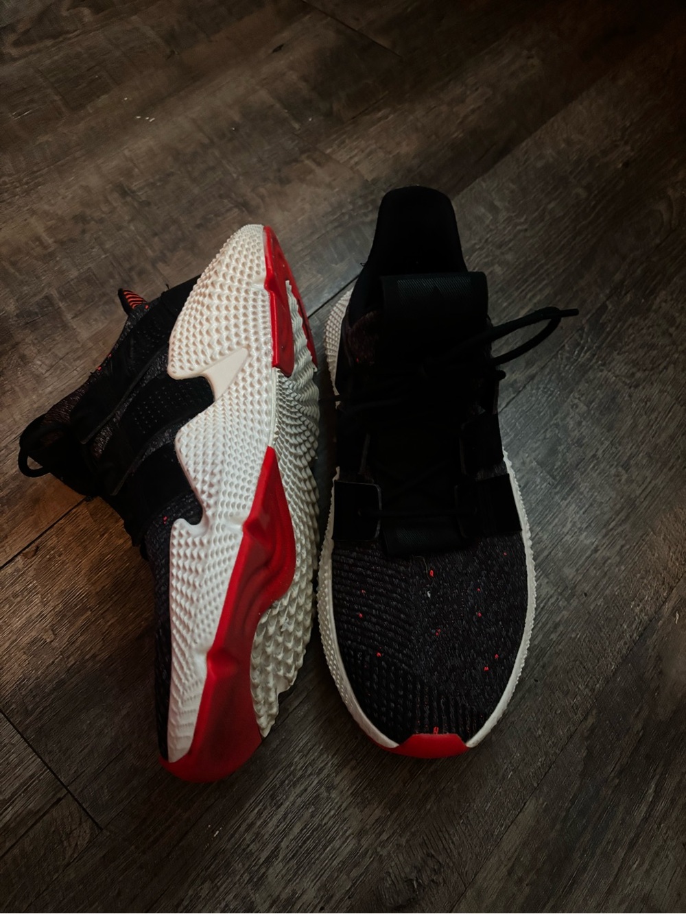 Men’s Adidas Athletic Sneakers - Black and Red